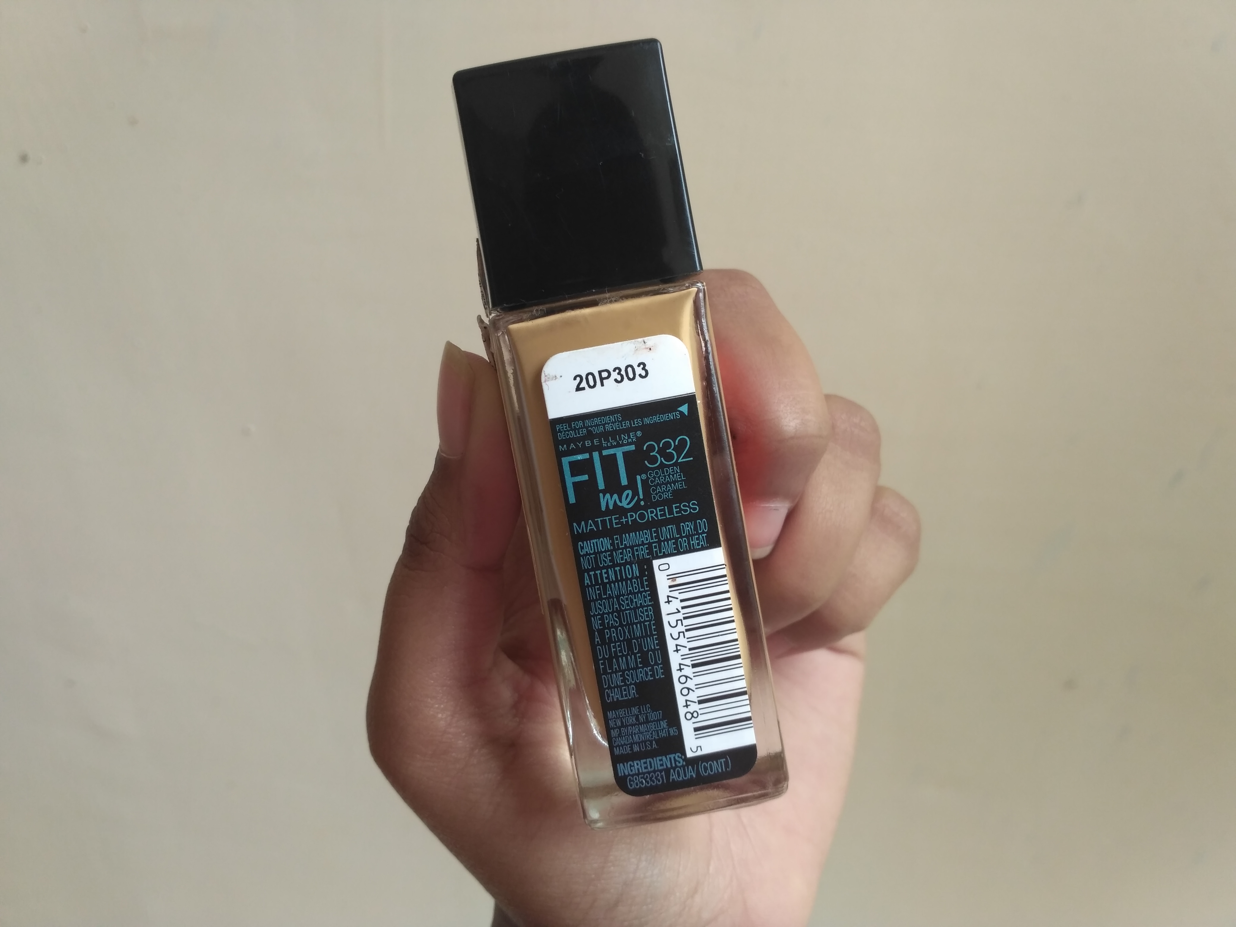 Maybelline Fit Me Matte Poreless Foundation Golden Caramel