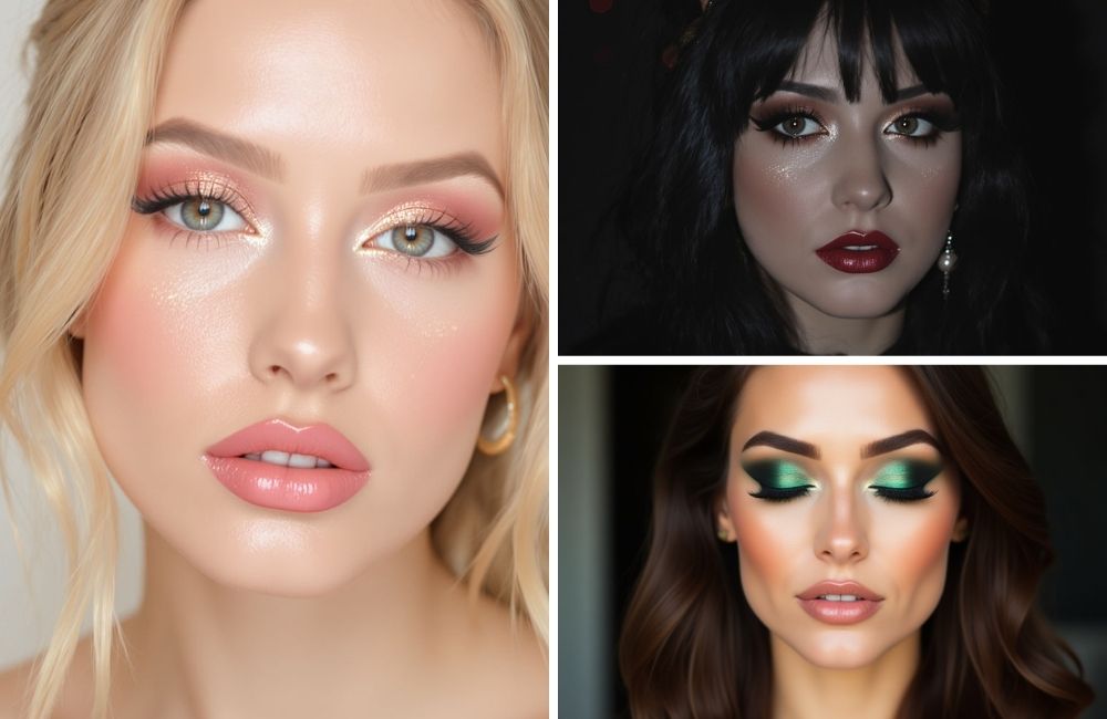 Easy Christmas Makeup Looks to Try for the Holidays